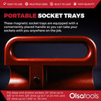 Magnetic Portable Socket Organizer Tray