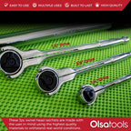 Swivel Head Ratchet - 90 Tooth Round Head