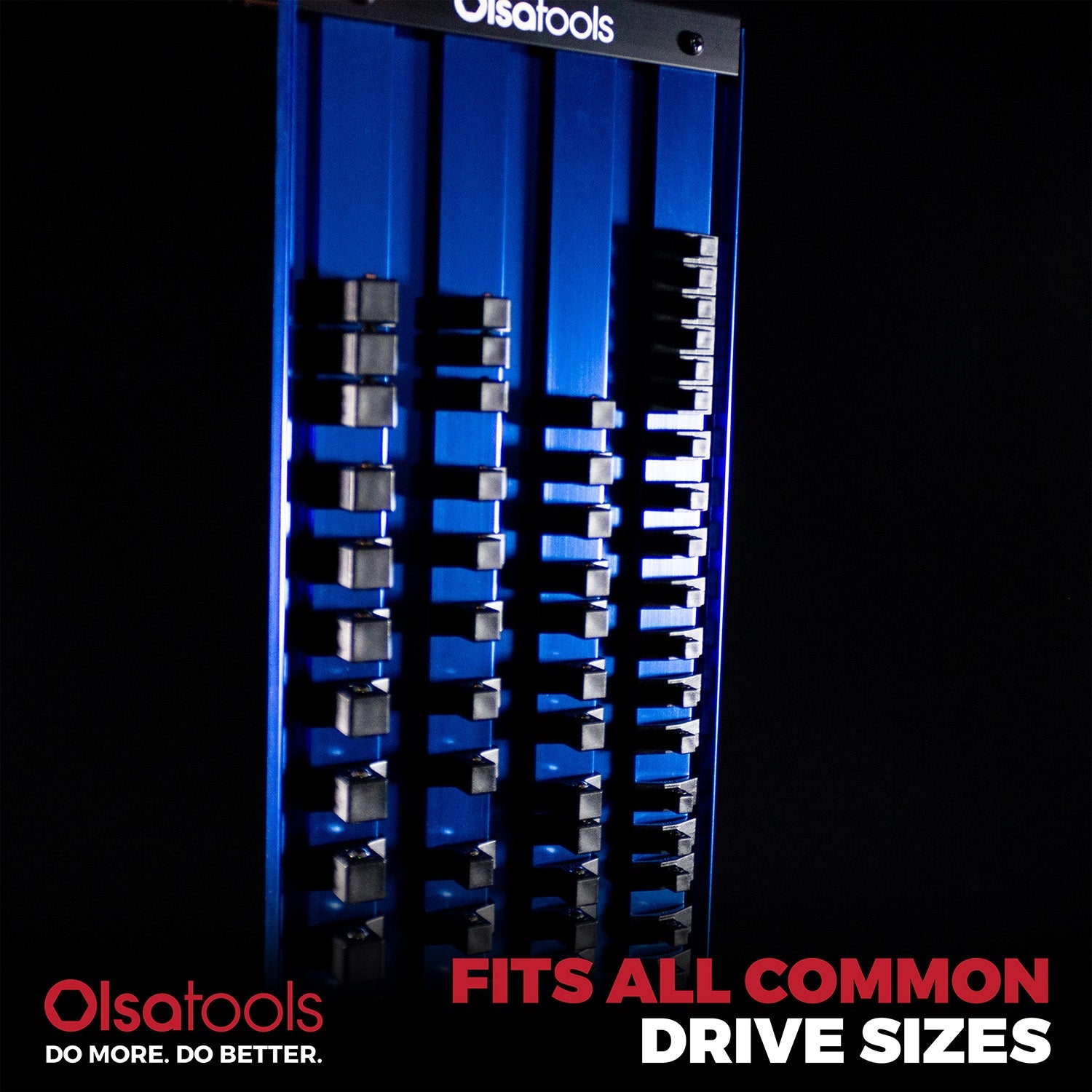 90-Slot Portable Aluminum Socket Tray