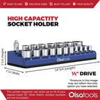 2-Row Magnetic Socket Holders