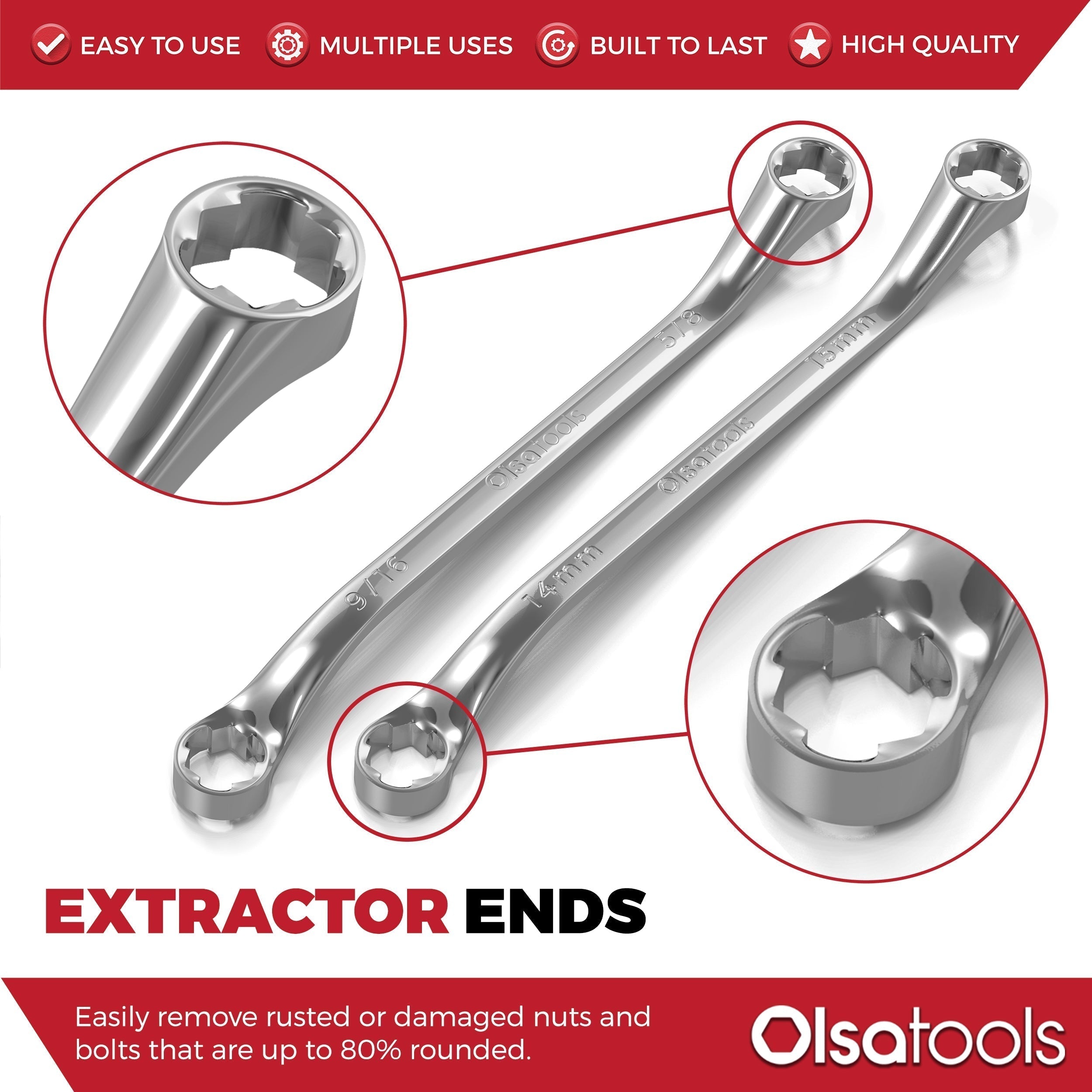 Bolt Extractor Wrench Sets