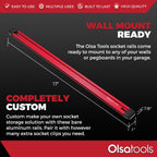 Empty Aluminum Socket Rail - Make Your Own Socket Organizer