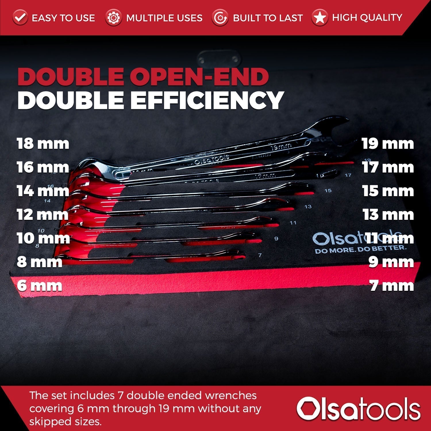 Slim Profile Wrench Set