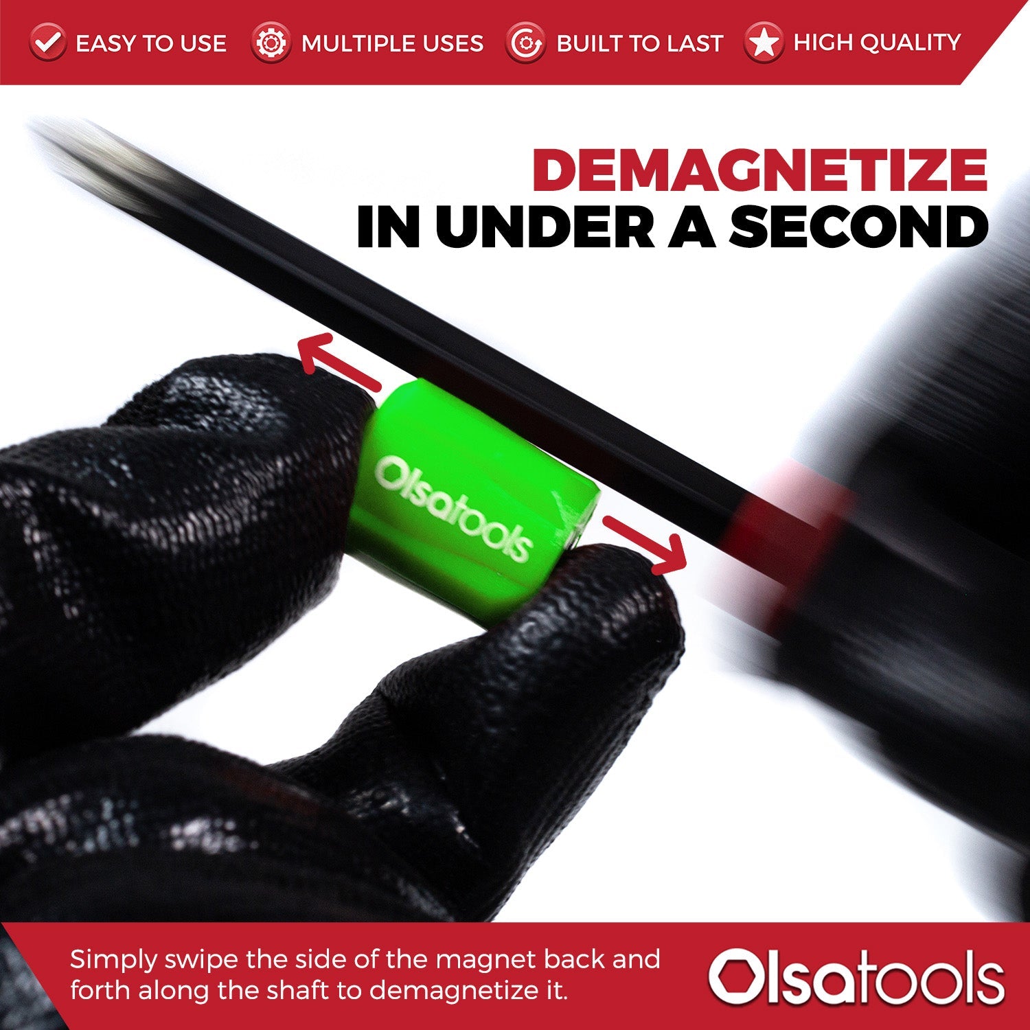 Bit Magnetizer Ring and Demagnetizer Screwdriver Bit Drive Holder