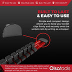 Locking End Caps for Aluminum Socket Rails | 12-Pack End Caps