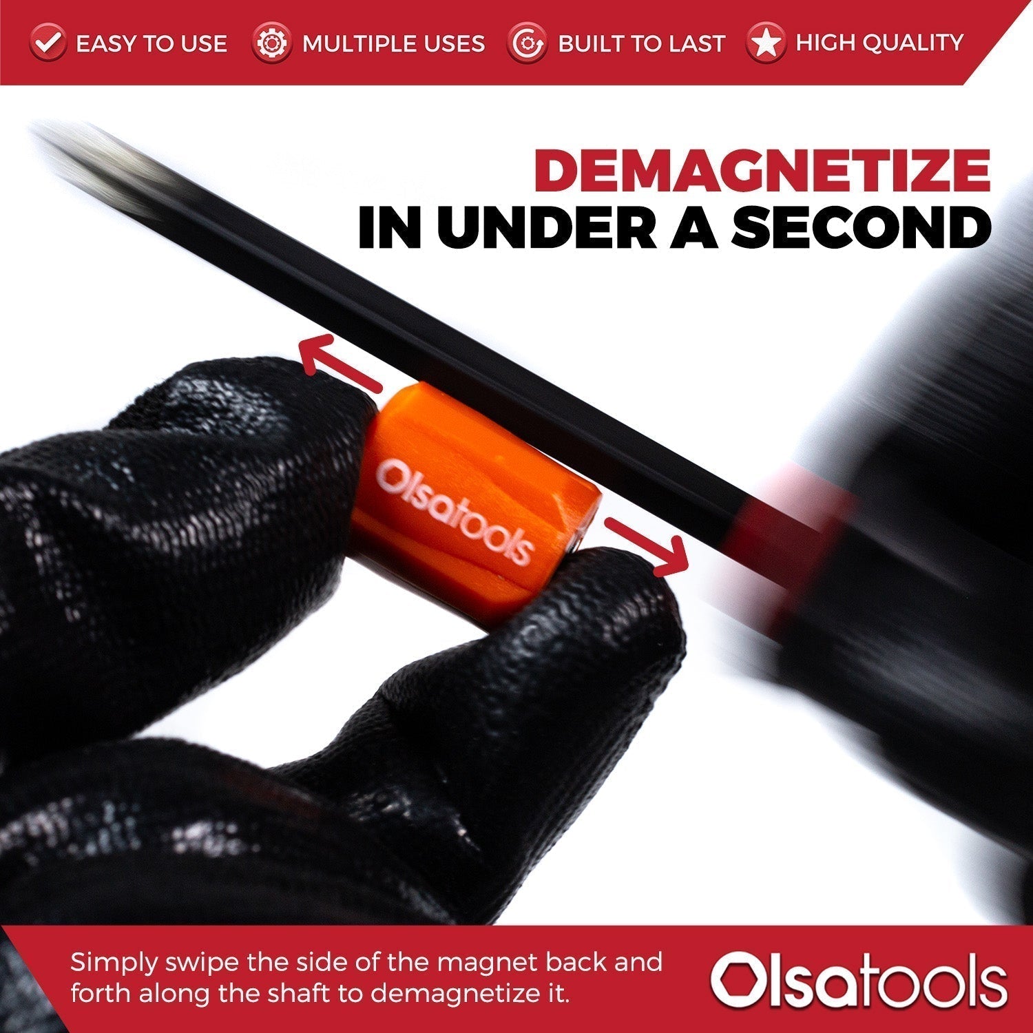 Bit Magnetizer Ring and Demagnetizer Screwdriver Bit Drive Holder