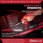 15 Pc Combination Wrench Set | 15-Degree Angle Offset