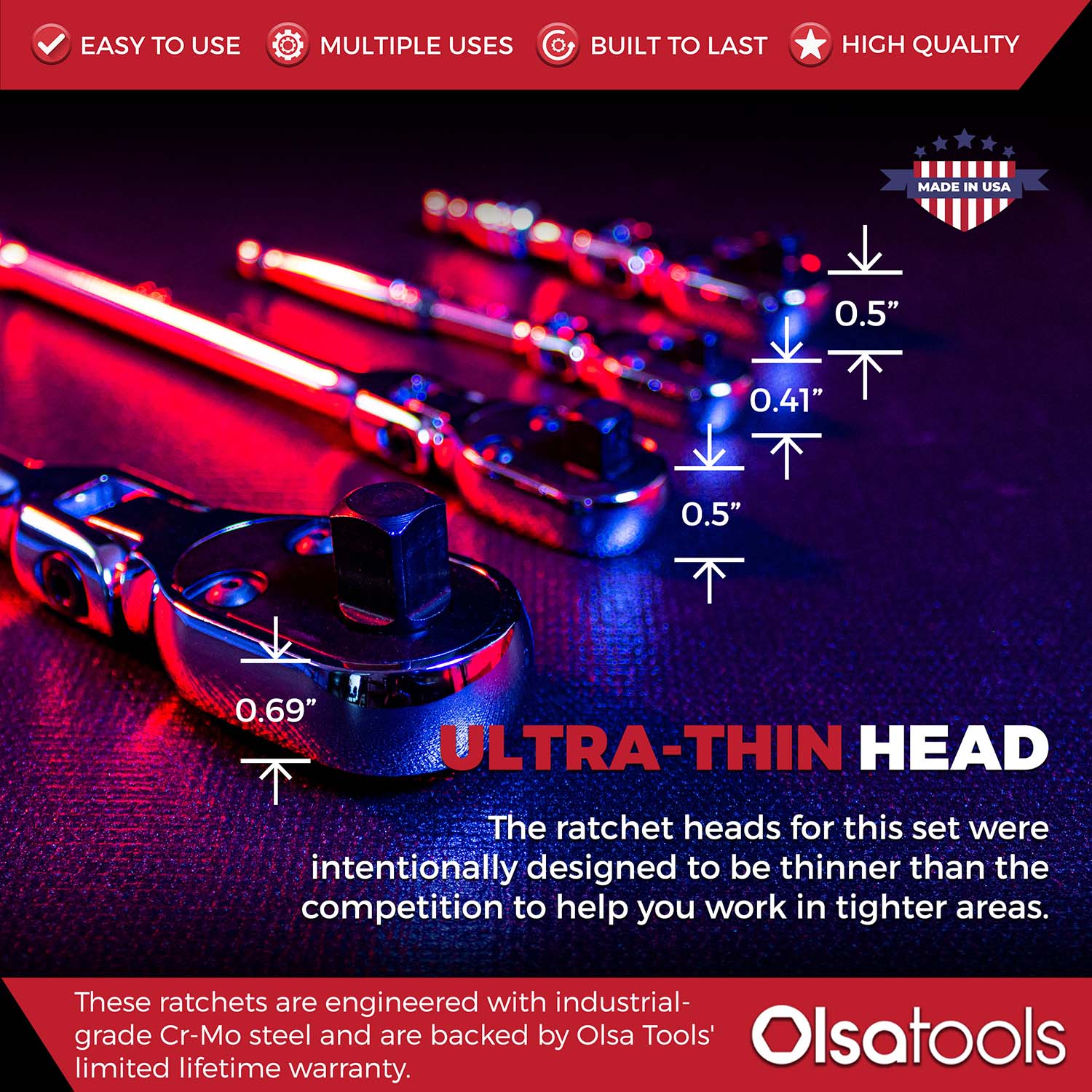 Flex Head Ratchet - 90 Tooth