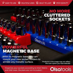 2-Row Magnetic Socket Holders