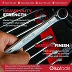 15 Pc Combination Wrench Set | 15-Degree Angle Offset