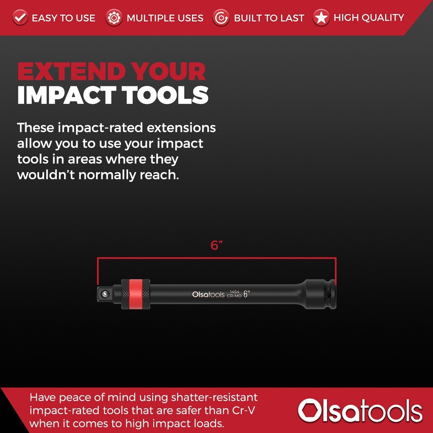 Locking Impact Socket Extension