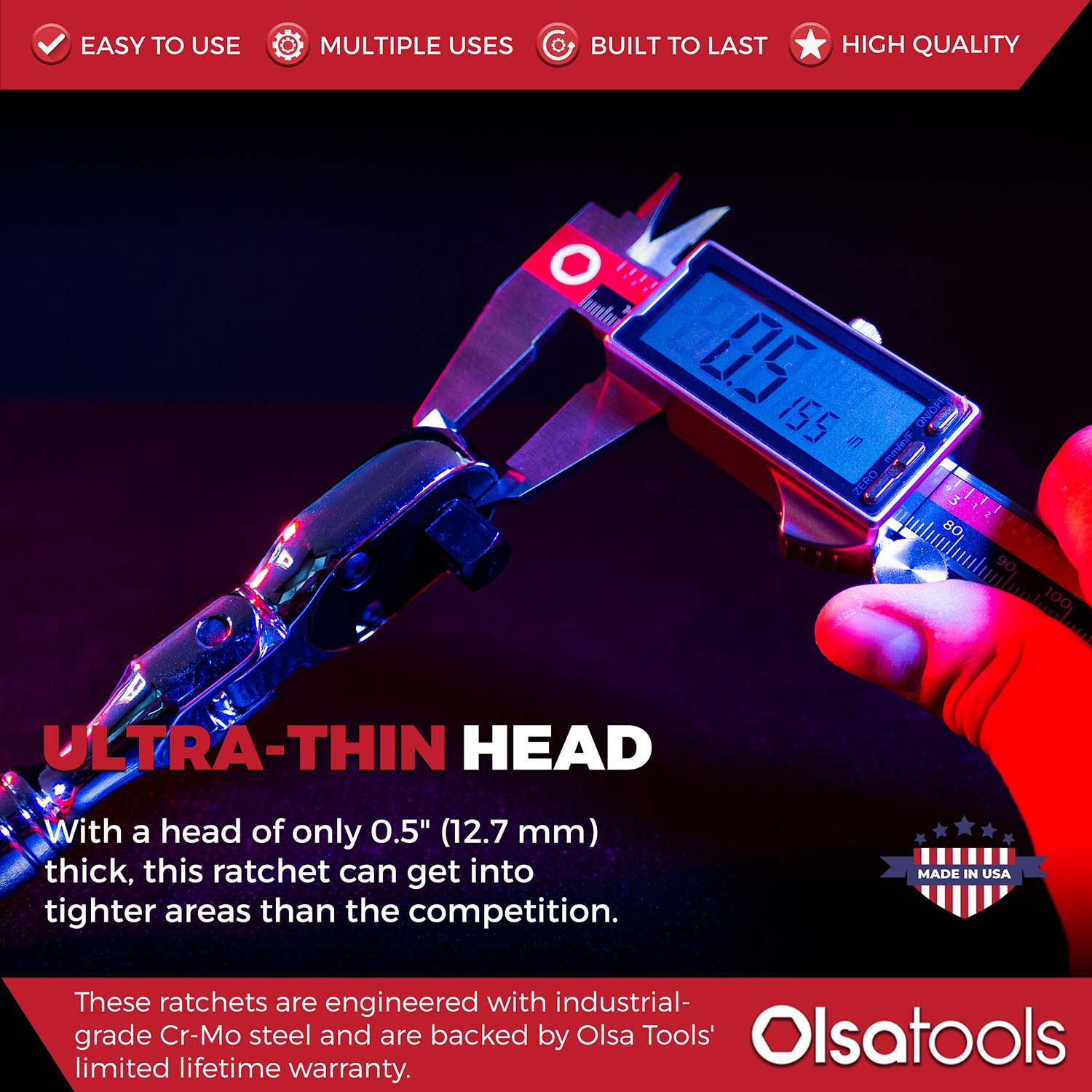 Flex Head Ratchet - 90 Tooth