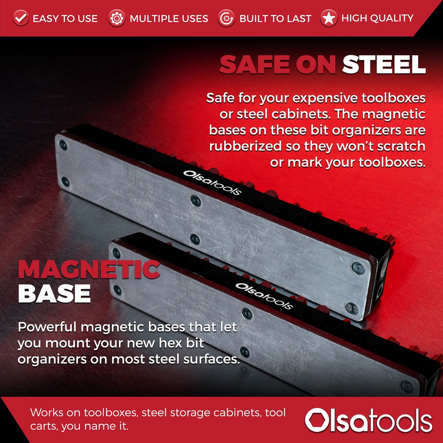 Magnetic Hex 1/4" Bit Organizer