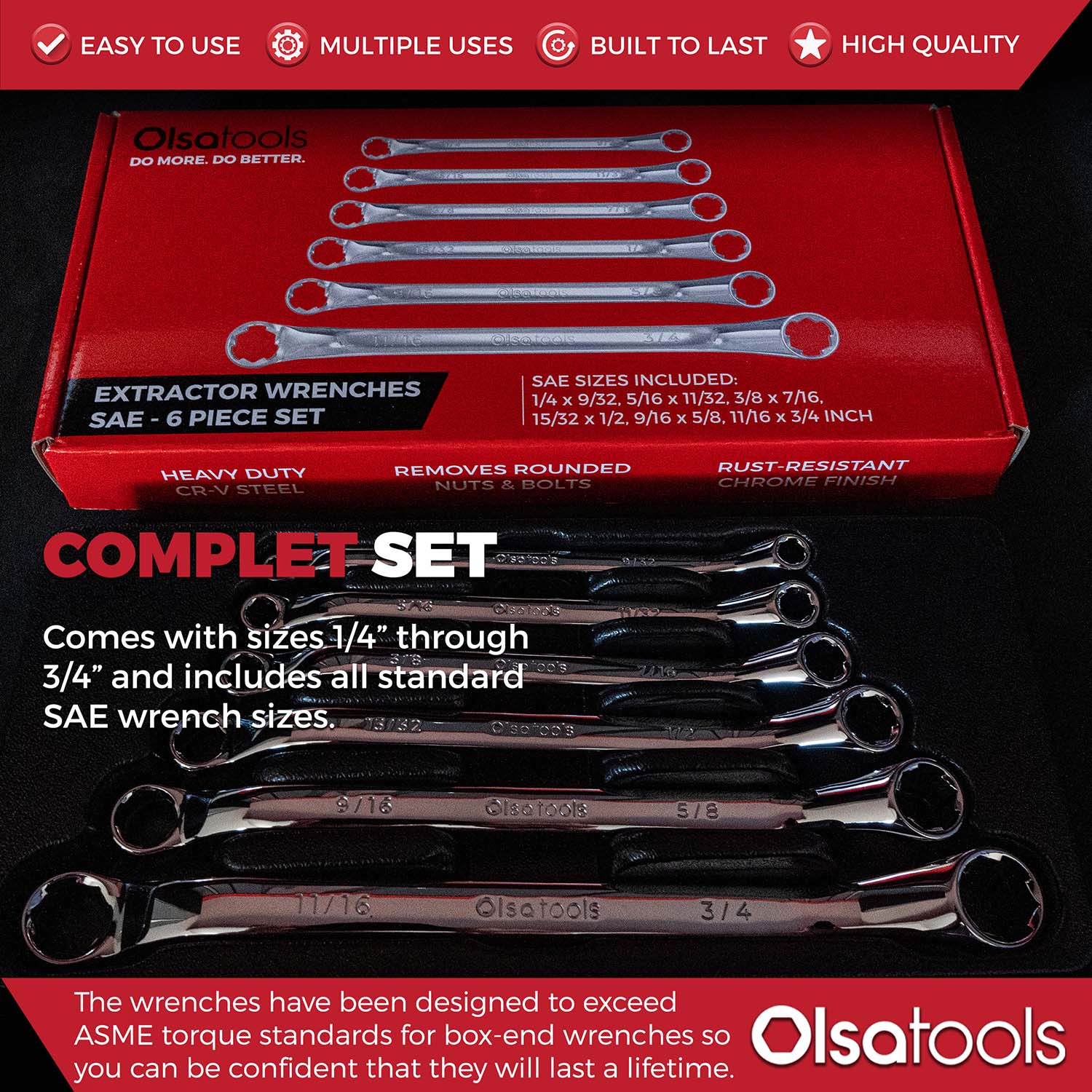 Bolt Extractor Wrench Sets
