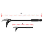 Indexing Pry Bar Set (2pc) | Heavy Duty 10" and 20" Long Pry Bars