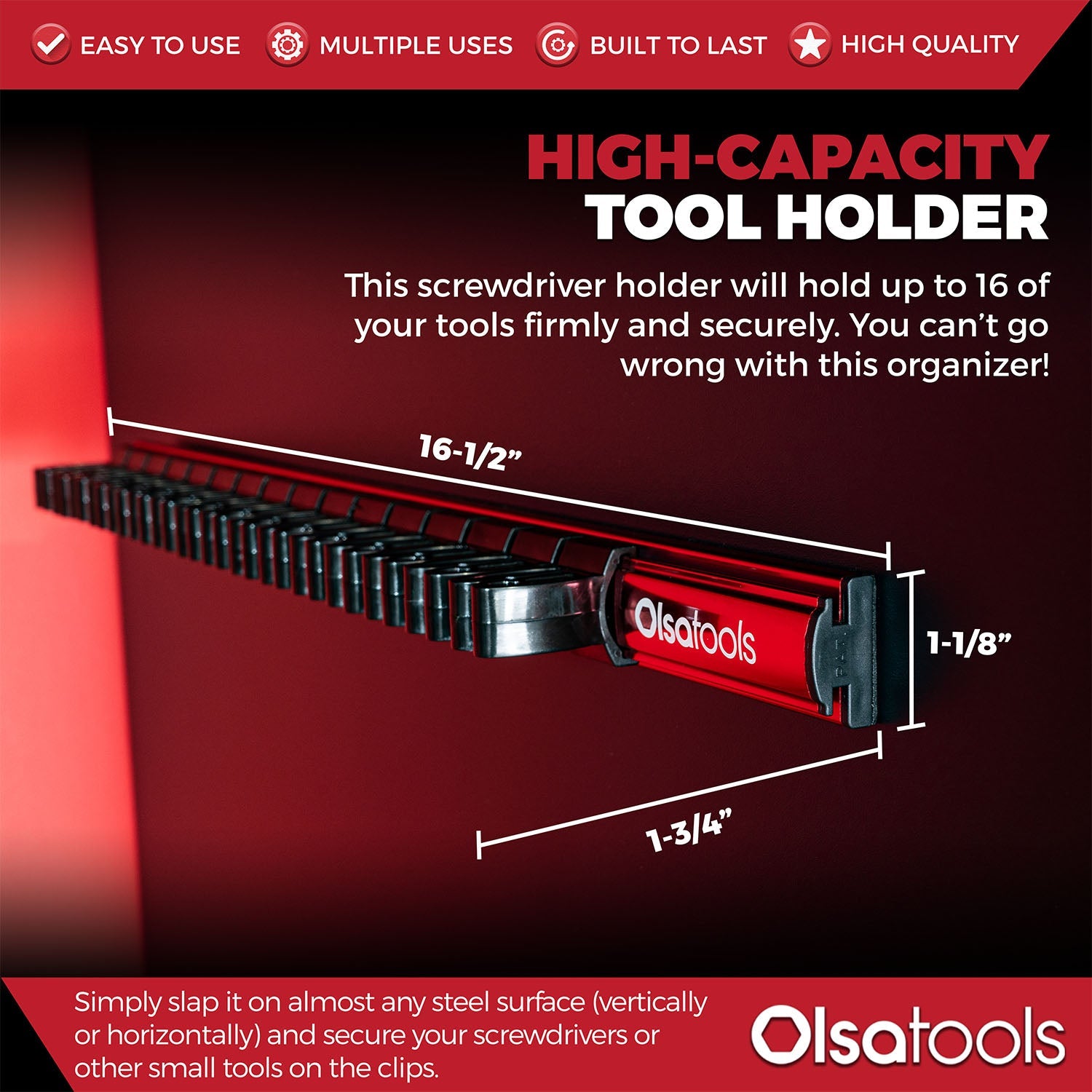 Magnetic Screwdriver Organizer