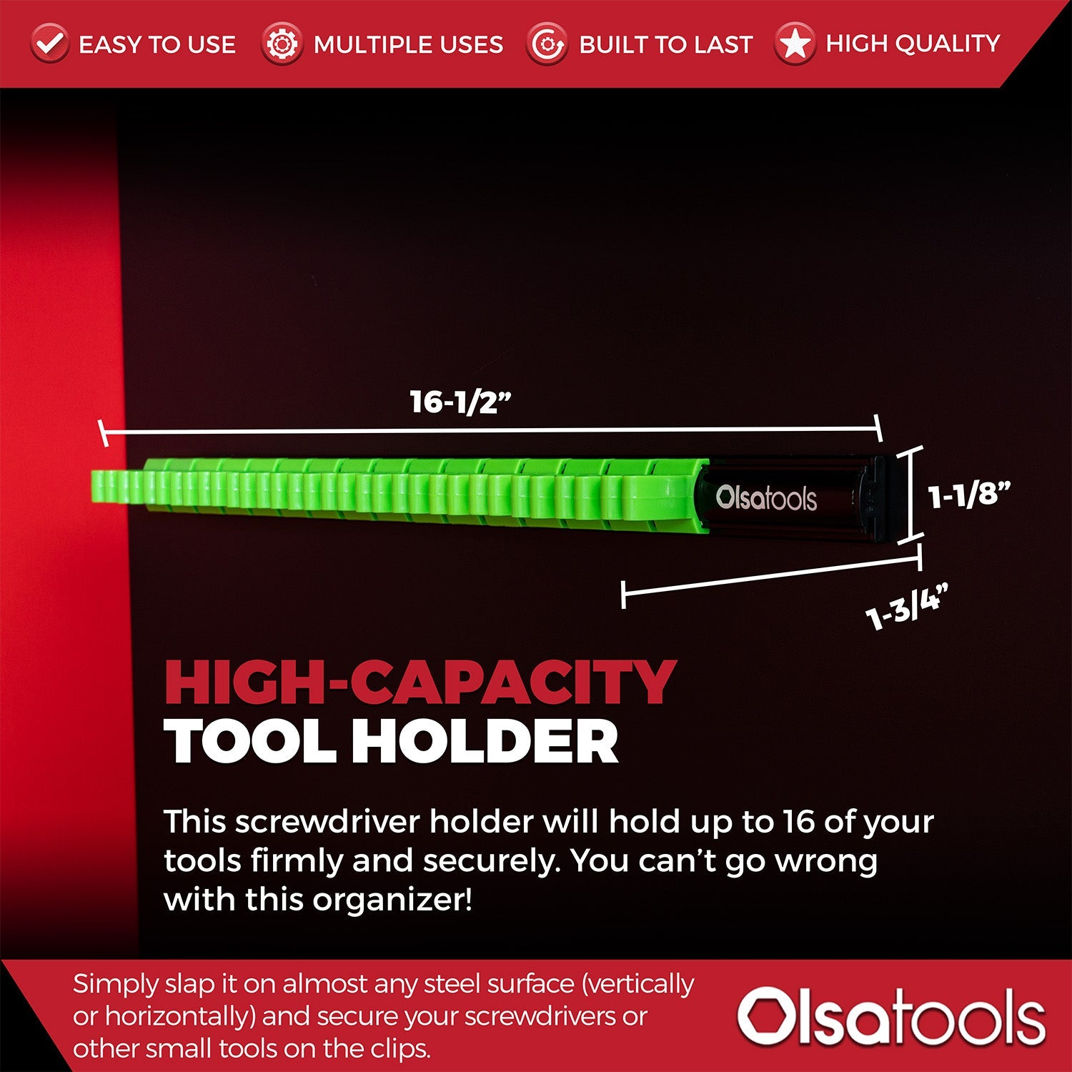 Magnetic Screwdriver Organizer