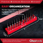 Magnetic Hex 1/4" Bit Organizer