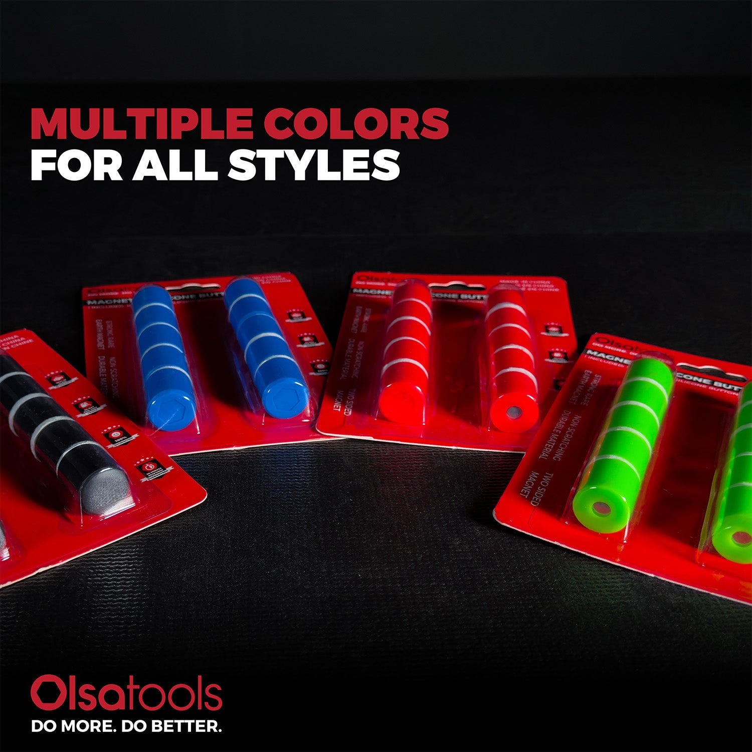 Magnetic Buttons 10pc Set - Strong Silicone Non-Scratch Magnets