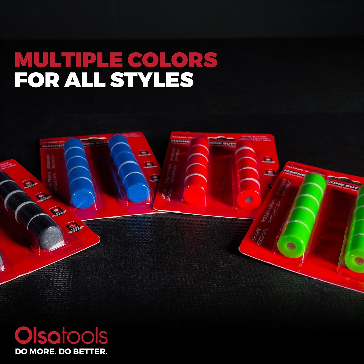 Magnetic Buttons 10pc Set - Strong Silicone Non-Scratch Magnets