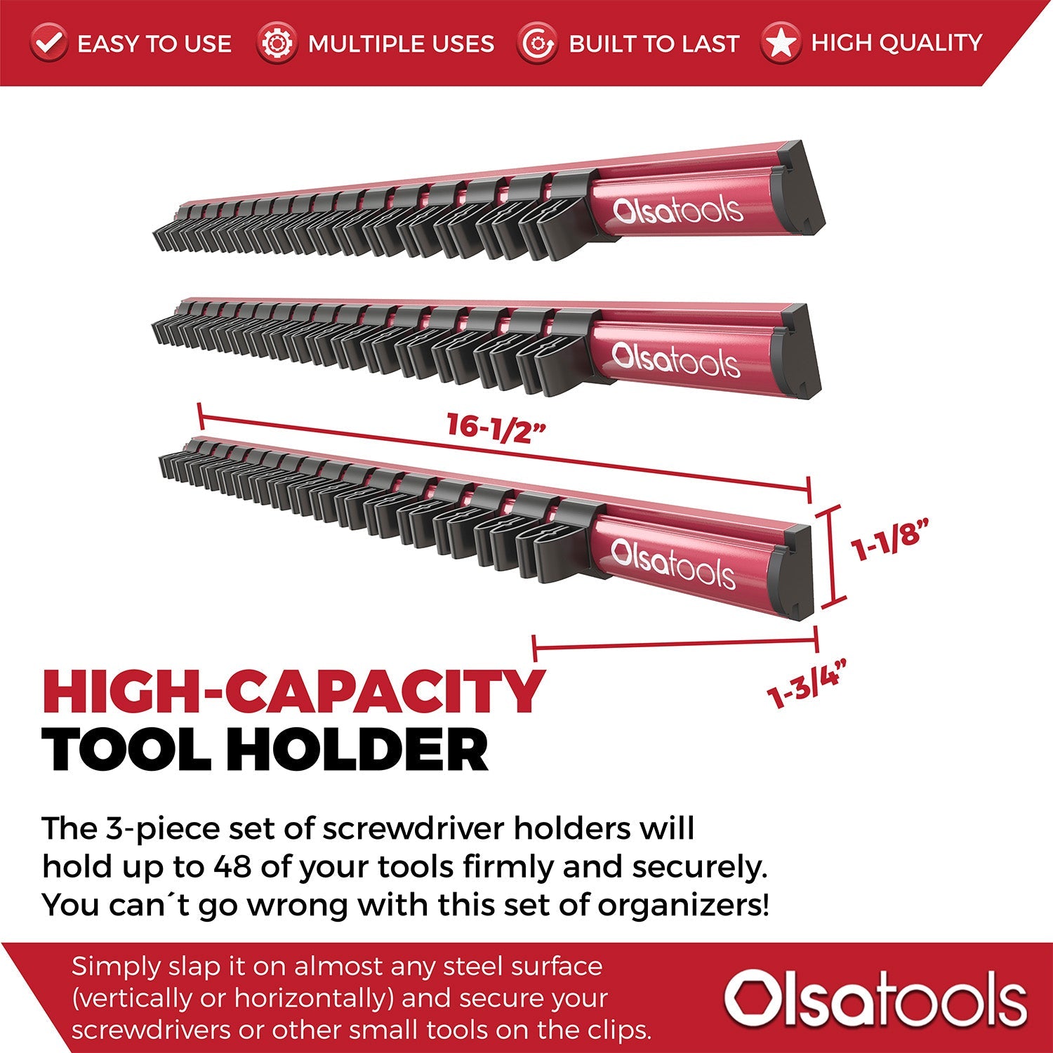 Magnetic Screwdriver Organizer