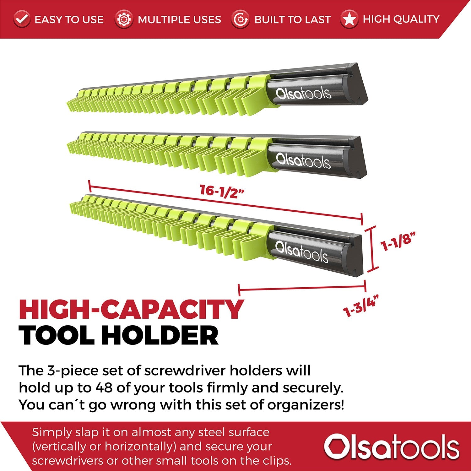 Magnetic Screwdriver Organizer