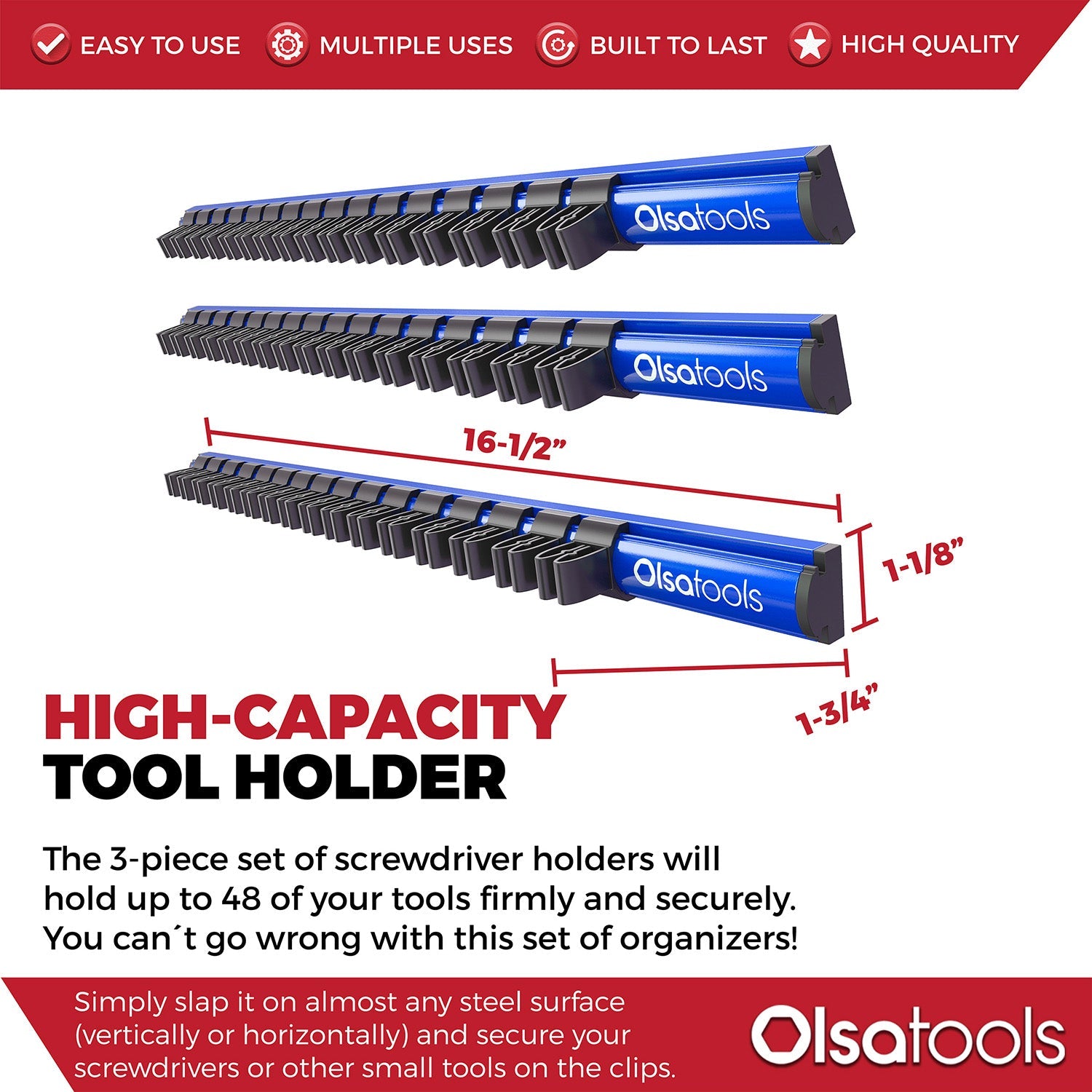 Magnetic Screwdriver Organizer