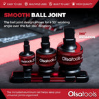 3pc Universal Joint Set, Socket Adapter 1/2", 3/8", and 1/4" drive