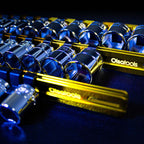 Aluminum Socket Organizer Rails With Rubber End Caps