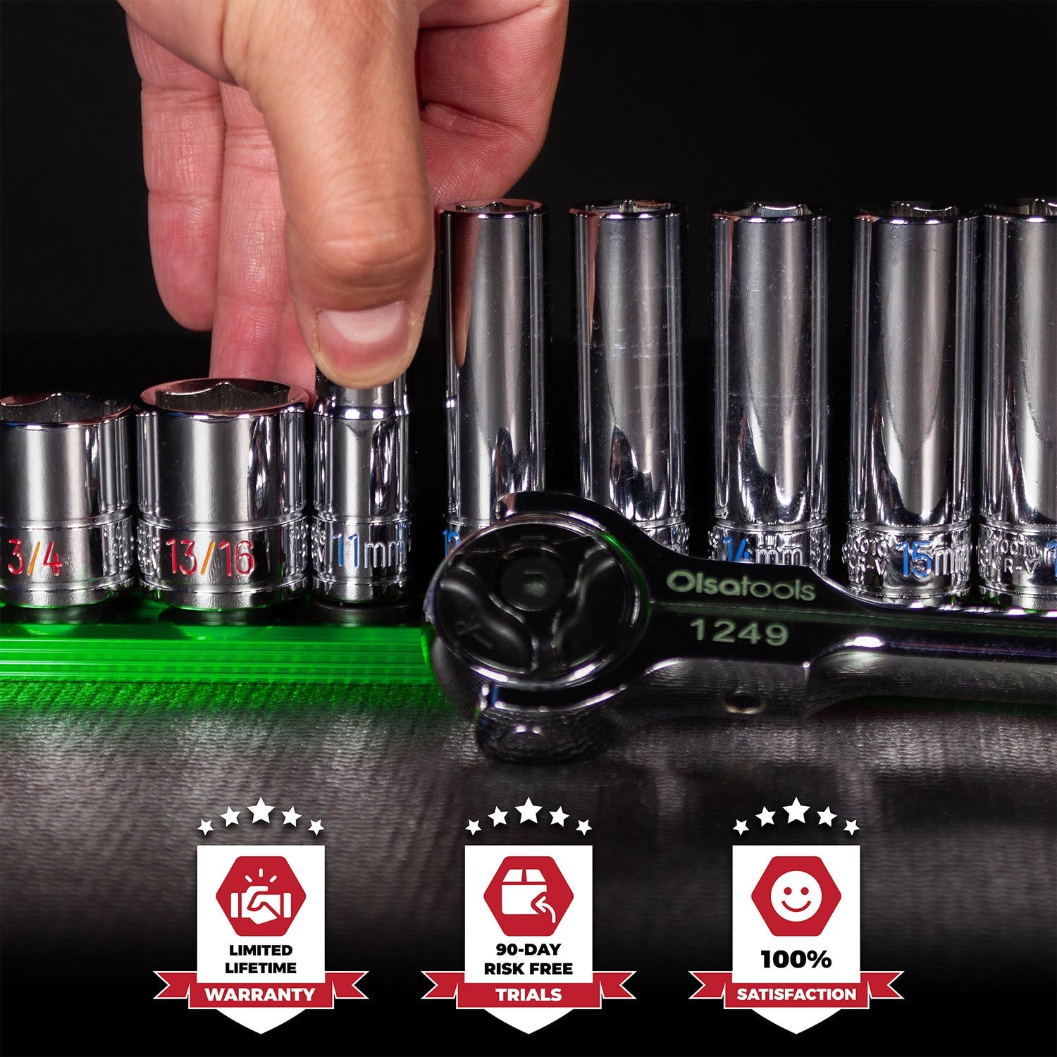 Magnetic Aluminum Socket Rails