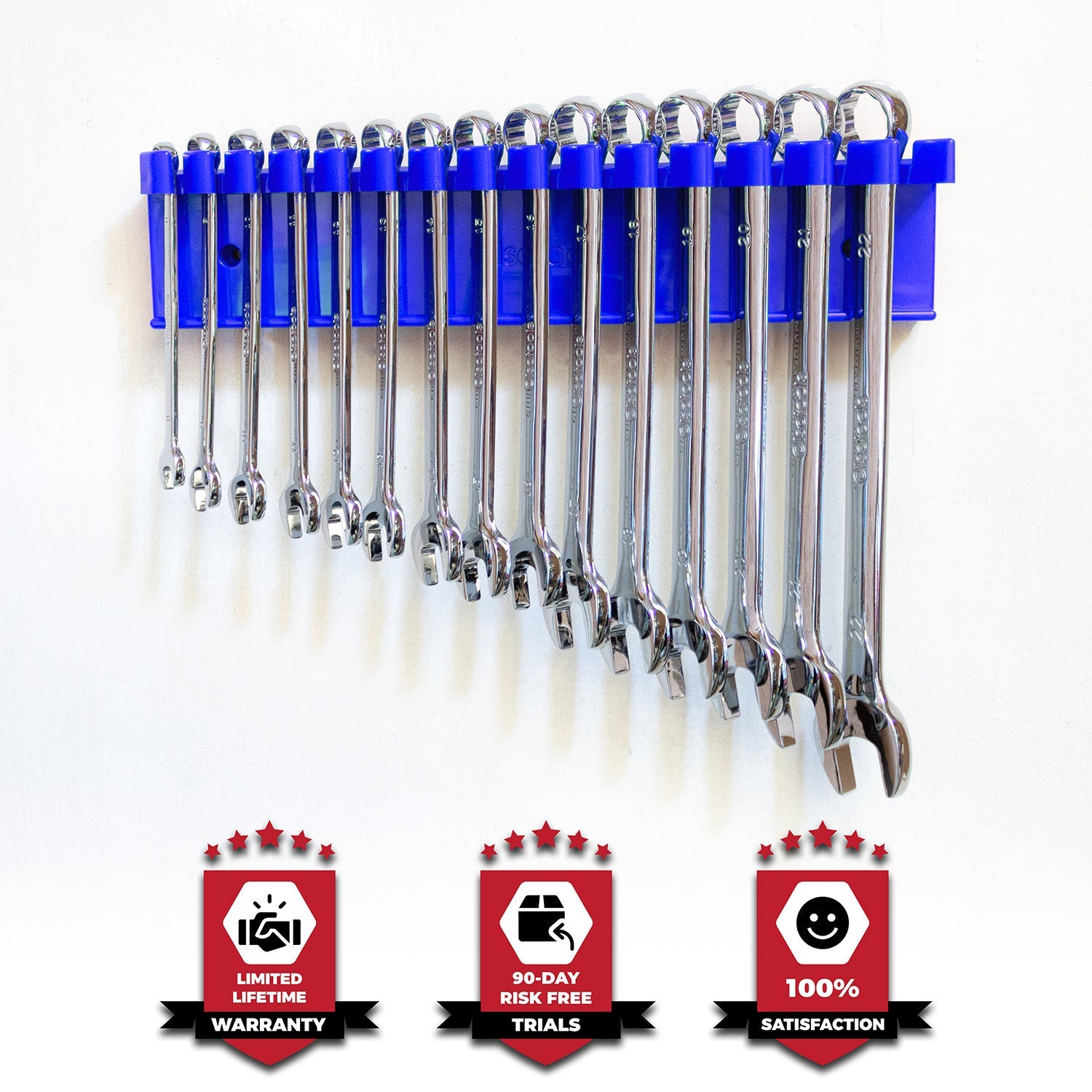 Magnetic Wrench Holders (Holds 15 Wrenches)
