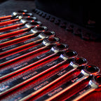 Ratcheting Wrench Set with Magnetic Wrench Organizer