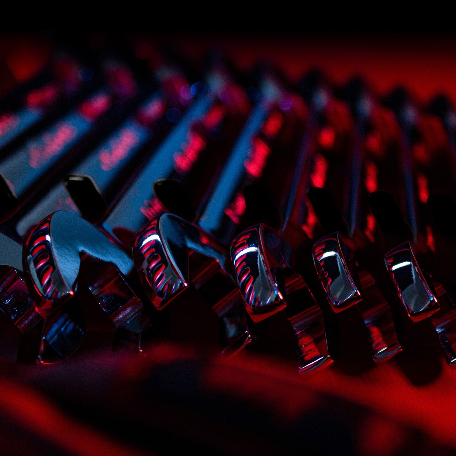 Magnetic Metal Wrench Organizer