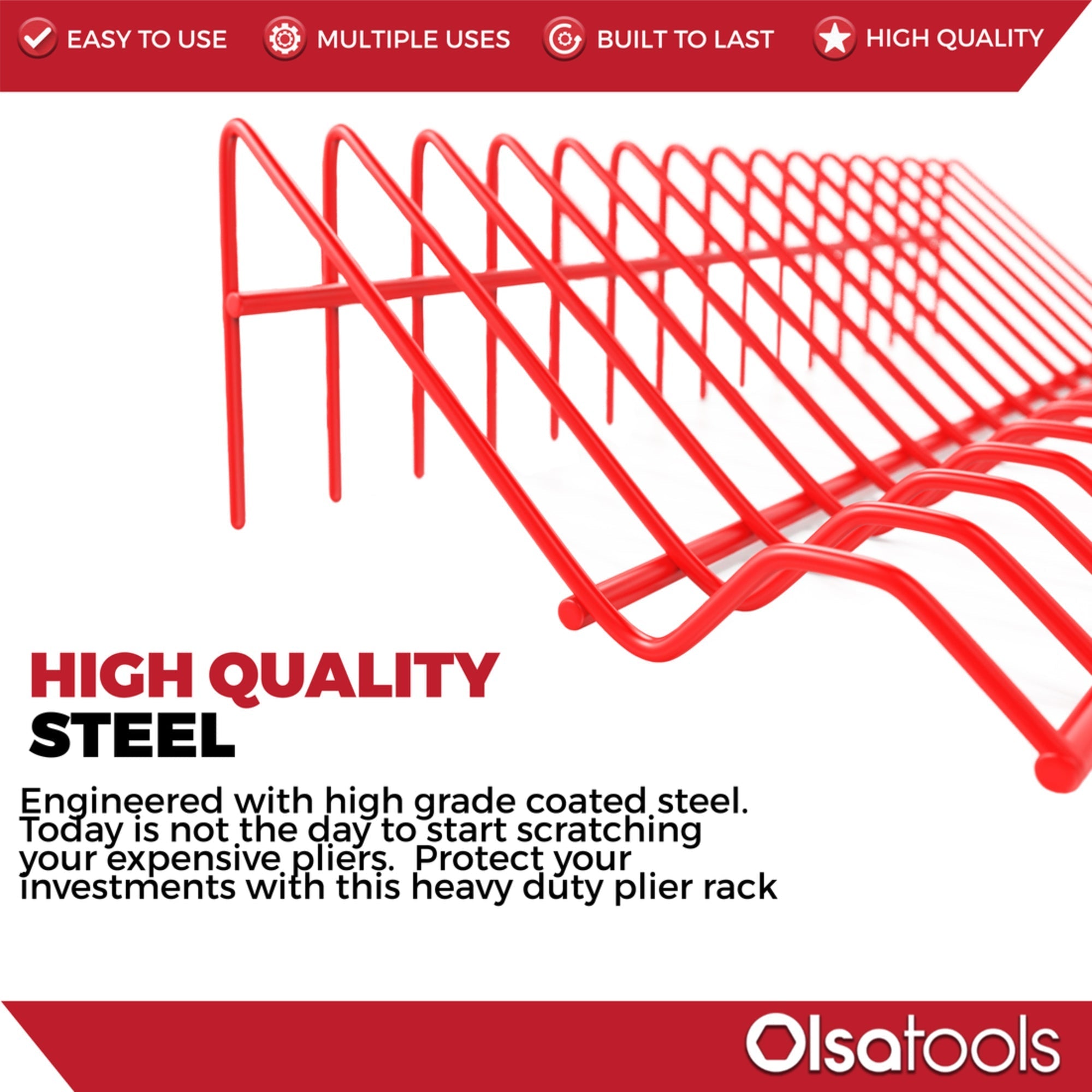 Plier Organizer Rack For Tool Box Drawer