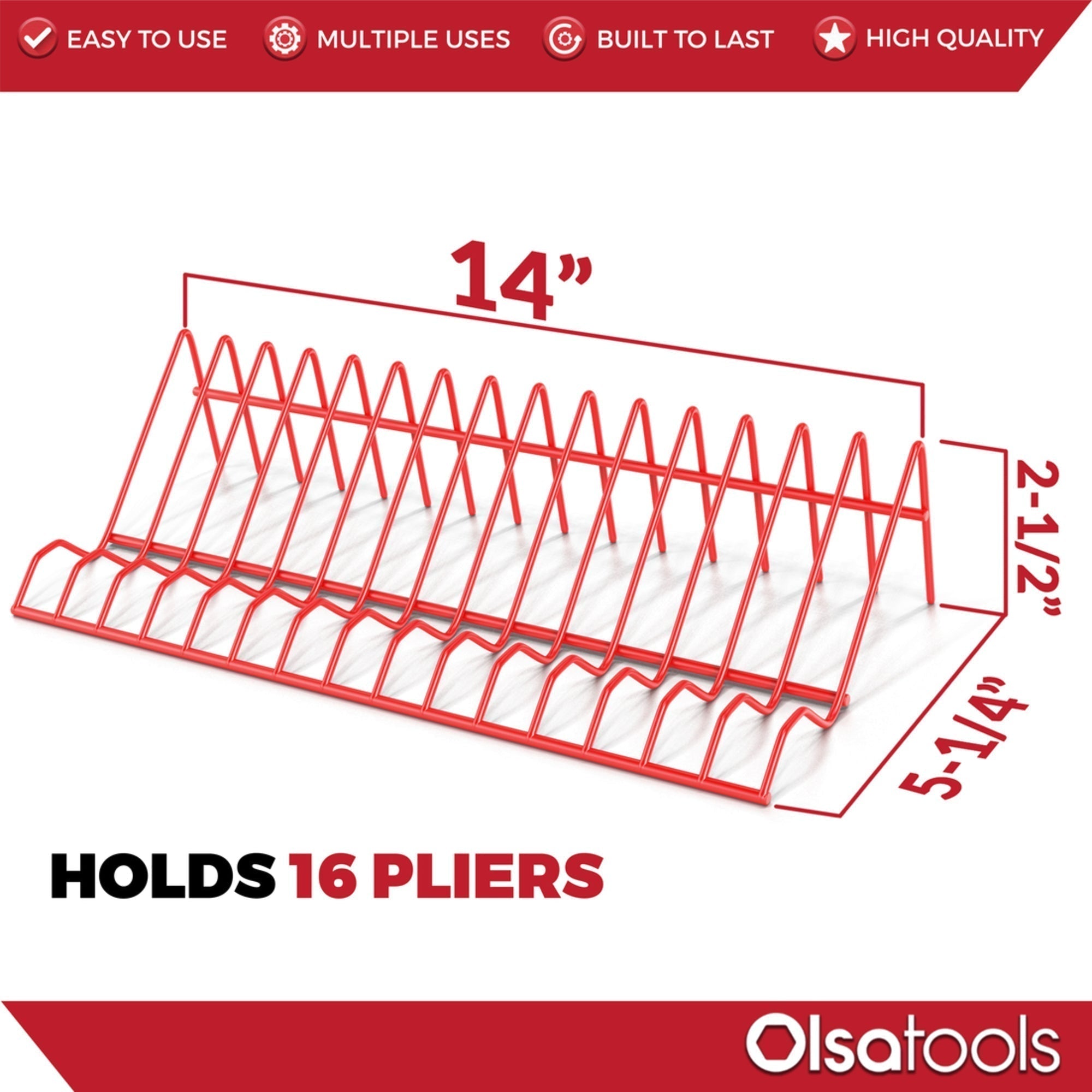 Plier Organizer Rack For Tool Box Drawer
