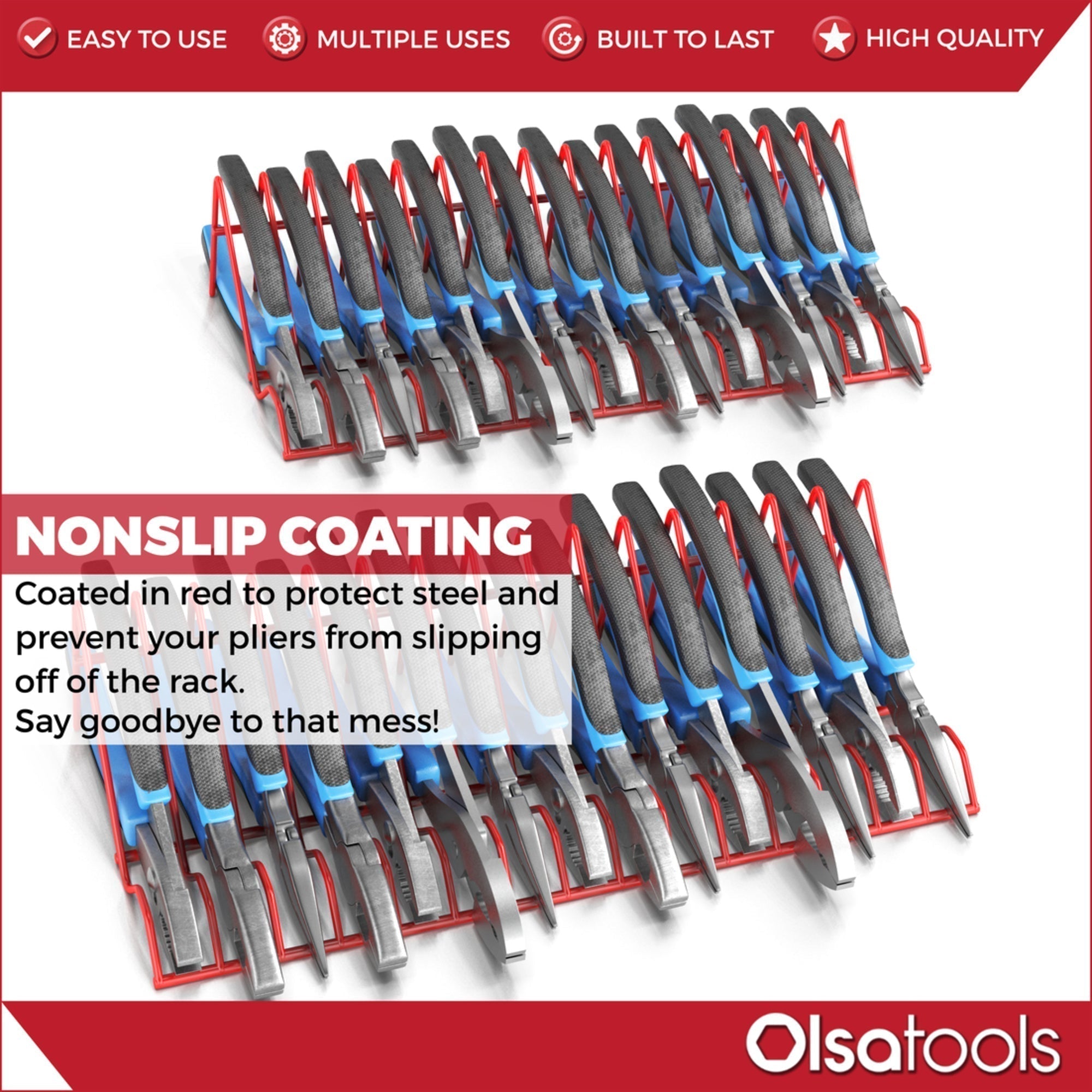 Plier Organizer Rack For Tool Box Drawer