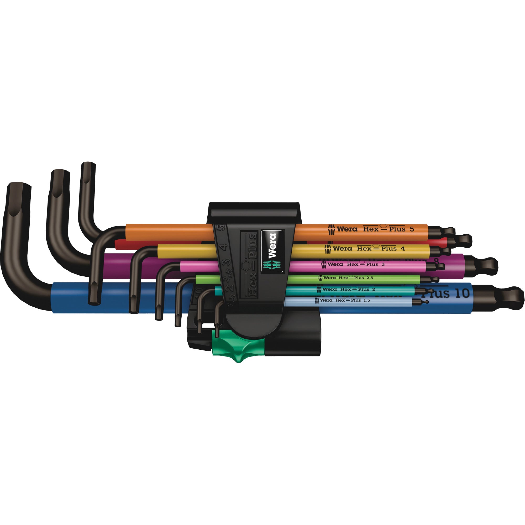 950/9 Hex-Plus Multicolour L-Key Set, 9 Pcs., Metric