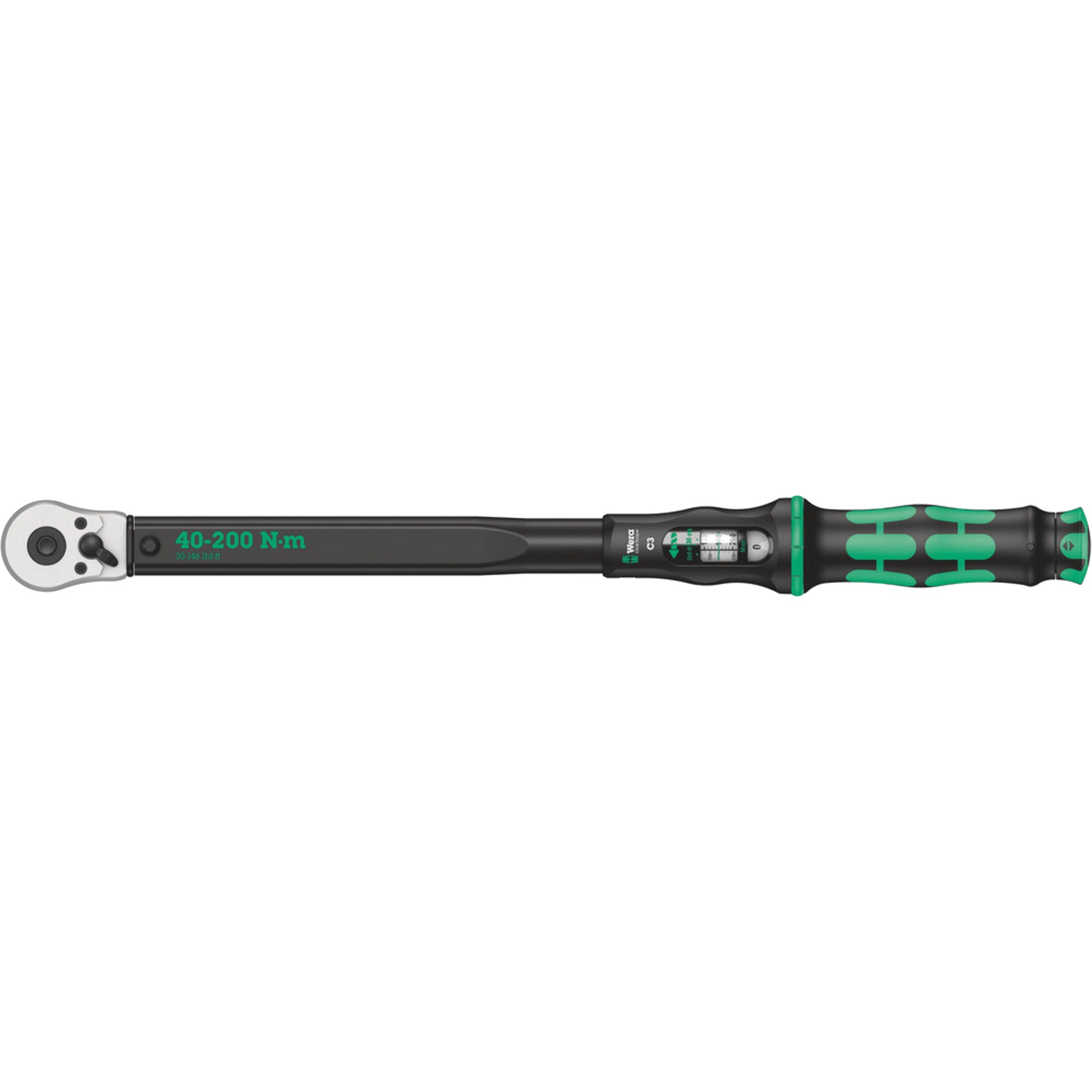 Click-Torque C3 Torque Wrench with Reversible Ratchet, Click, 1/2" Square Drive, 40 - 200 Nm